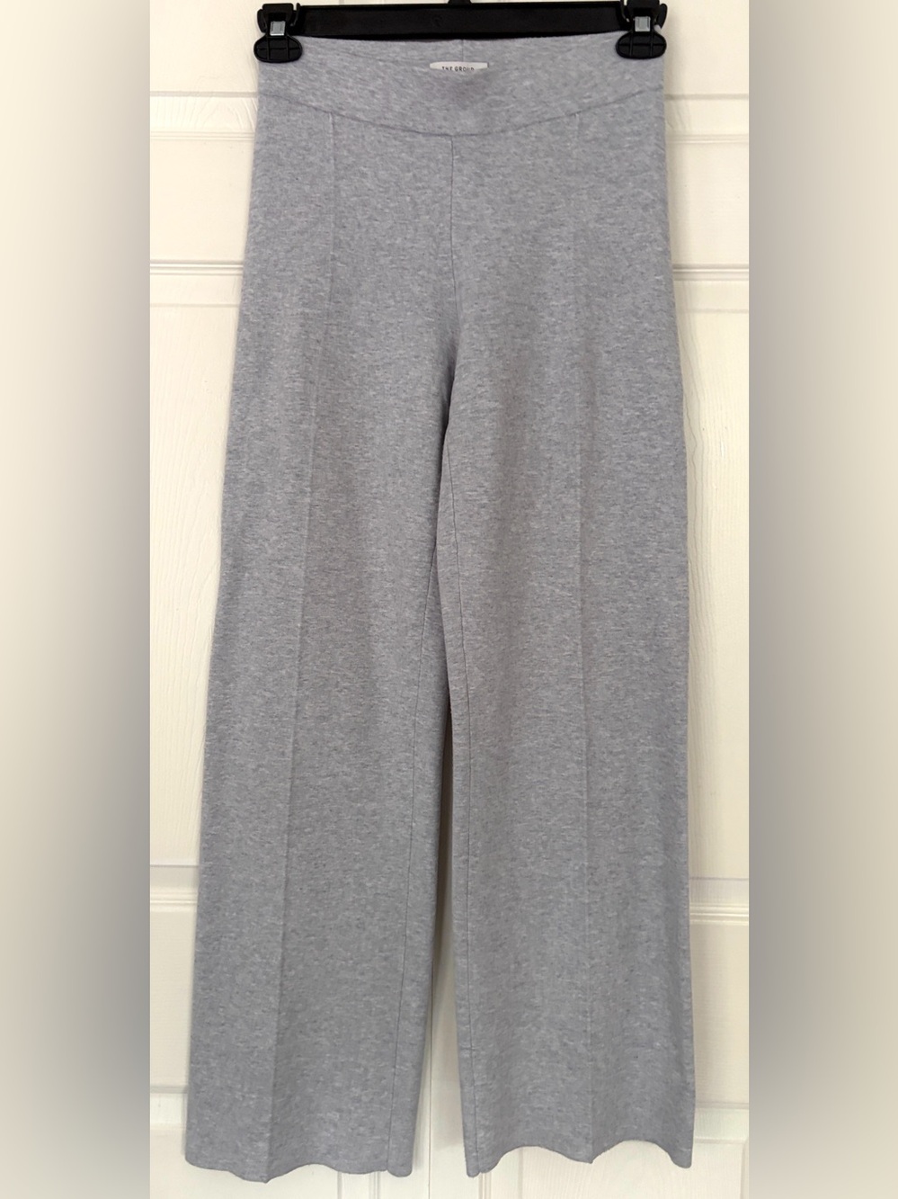 Aritzia The Group Women's Wide Leg Knit Trousers Pants Gray size Small